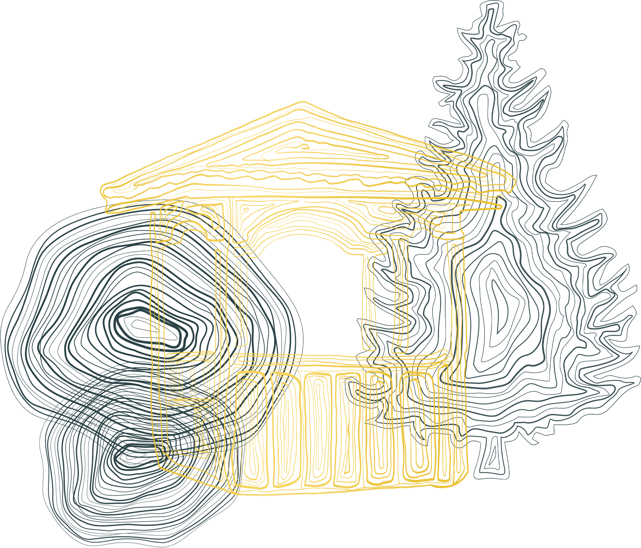 декоративное изображние Коттеджа